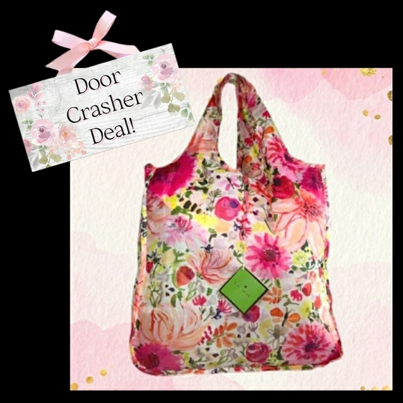 kate spade Handbags - Kate Spade New York Dahlia Reusable Shopping Tote Bag Floral Colourful *BNIP